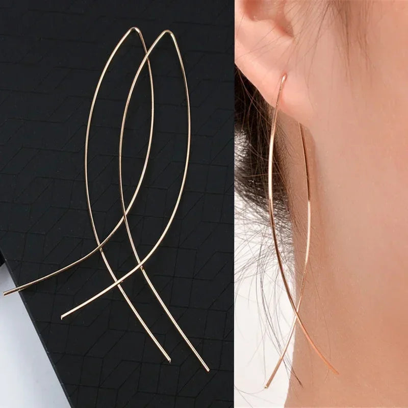 Bohemian Dangle Earrings Female Romantic Three Camellia Flower Korean Earrings for Women Luxury Designer Fashion Jewelry