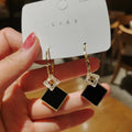 Bohemian Dangle Earrings Female Romantic Three Camellia Flower Korean Earrings for Women Luxury Designer Fashion Jewelry