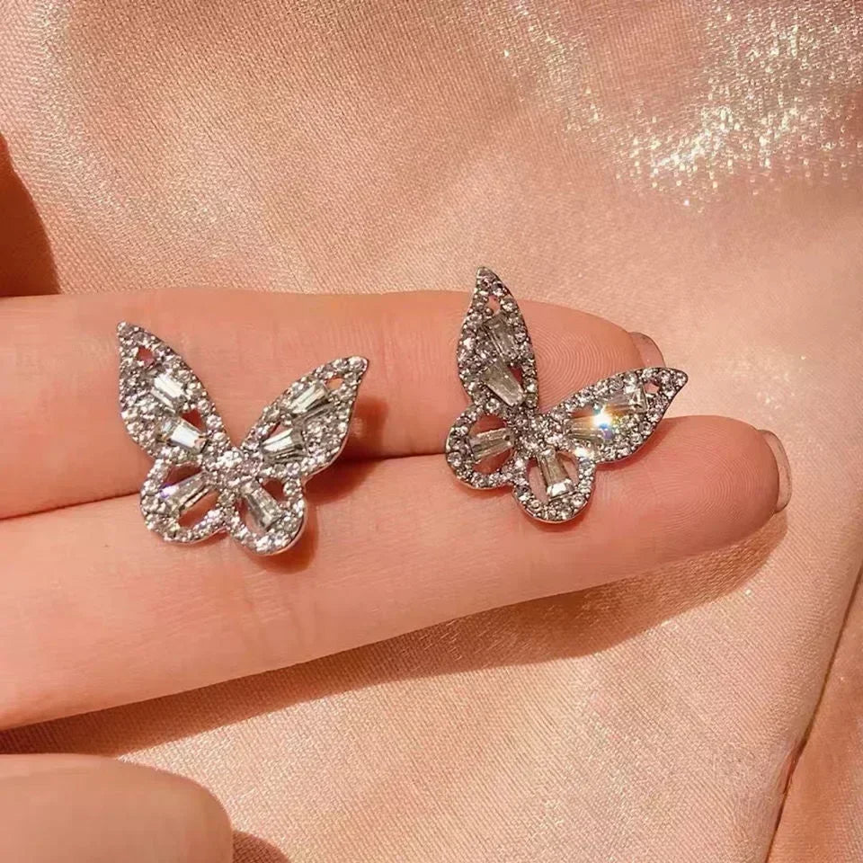 Fashion Korean Women Retro Drip Glaze Red Flower Earrings Women for Delicate Earrings Luxury Couple Engagement Jewelry Gift