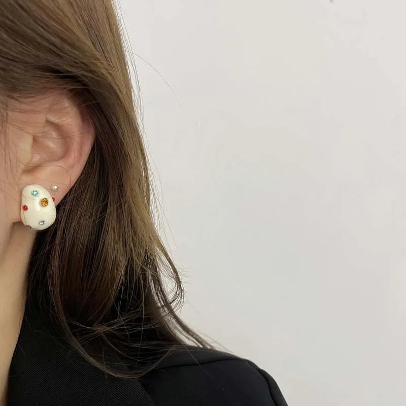 Cute Colorful Zircon Earrings for Women