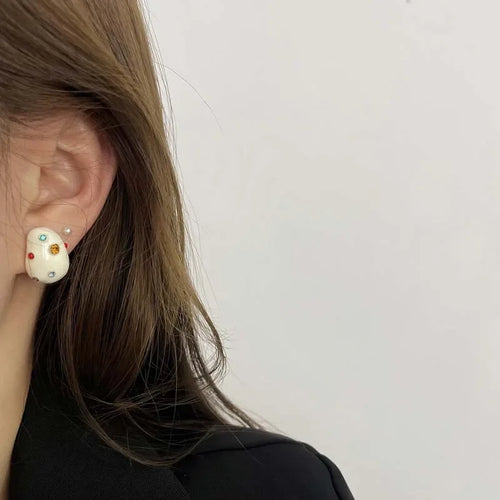 Cute Colorful Zircon Earrings for Women