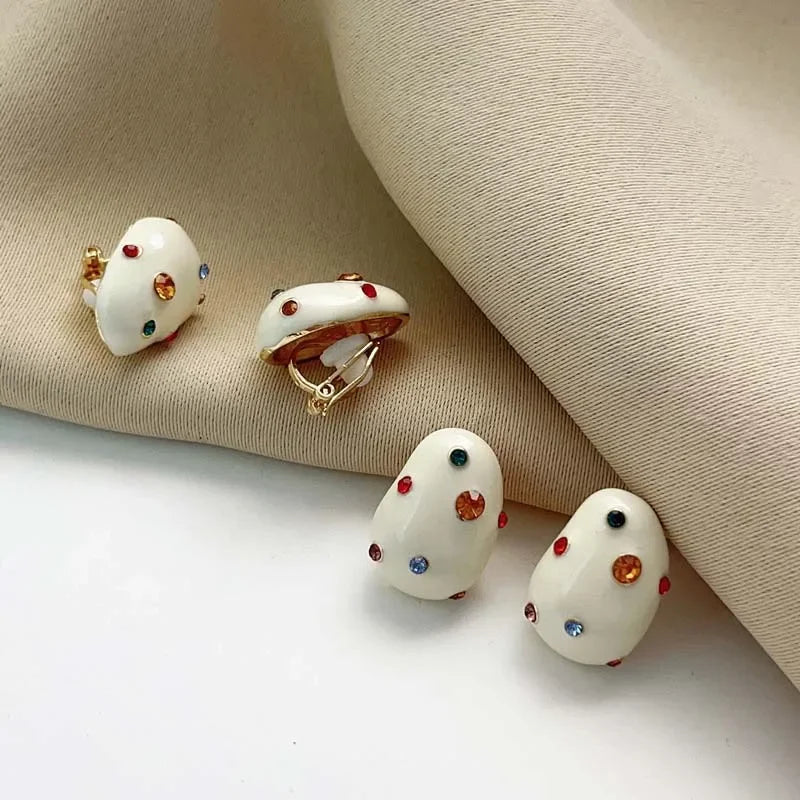 Cute Colorful Zircon Earrings for Women