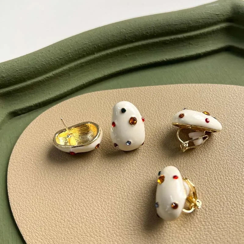 Cute Colorful Zircon Earrings for Women